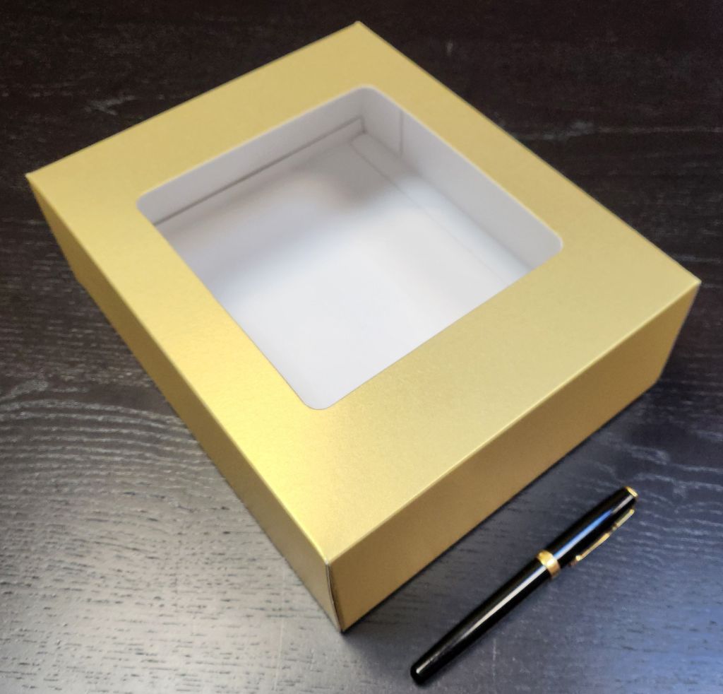 891-cutie pliabila aurie cu fereastra-2